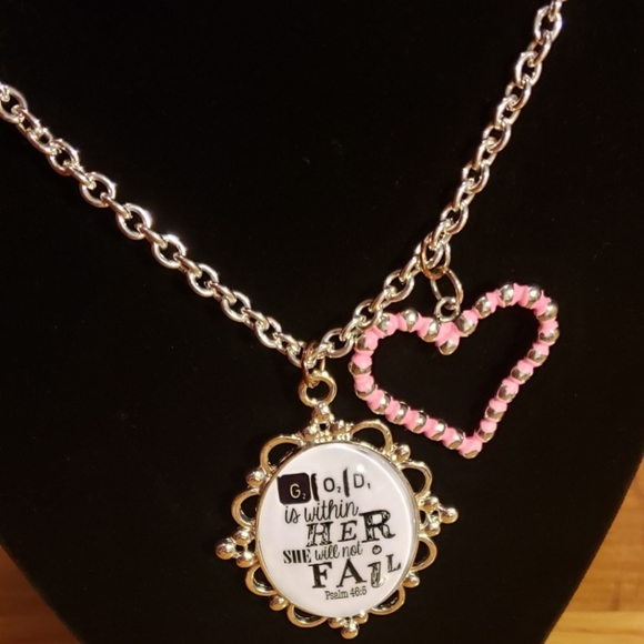 Plunder Jewelry - Plunder Retired Religious Saying Necklace with Earrings